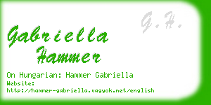 gabriella hammer business card